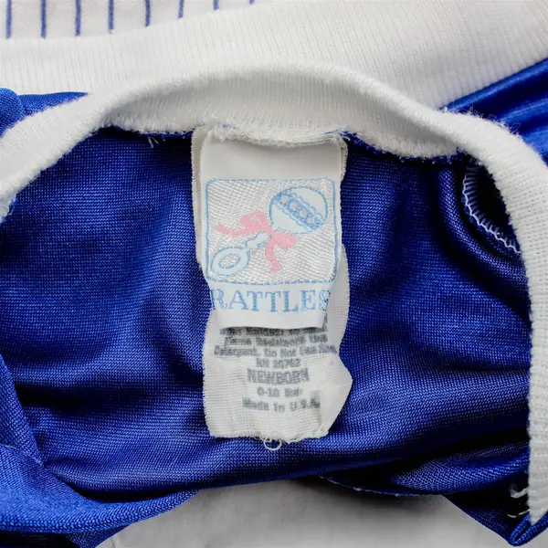 Rattlers Little Slugger Baseball Footed One-Piece Newborn 0-10 Lbs