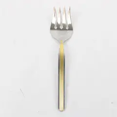 Retroneu Empire State Gold Stainless Steel 8.5in Serving Fork