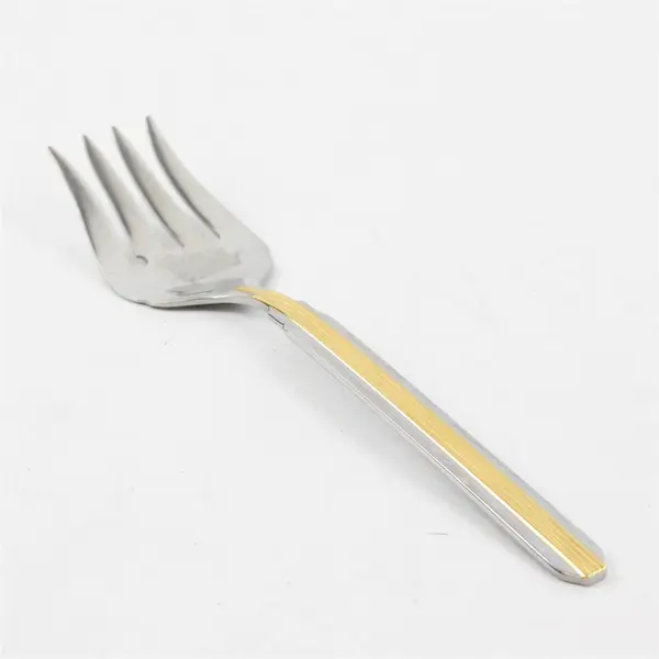 Retroneu Empire State Gold Stainless Steel 8.5in Serving Fork