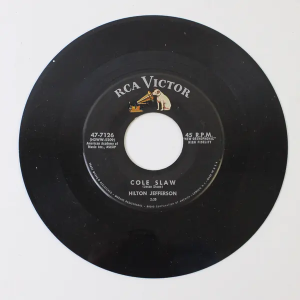 Hilton Jefferson: The Hour of Parting/Cole Slaw 7" Vinyl Record
