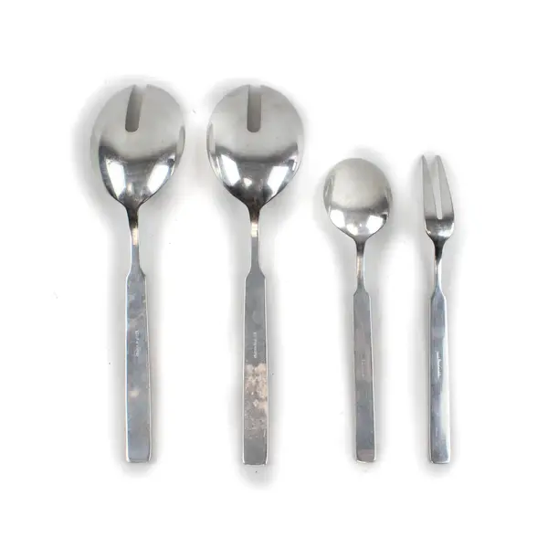 Lot of Four Mixed 18/8 Stainless Flatware From WMF in the Pattern Aspen.