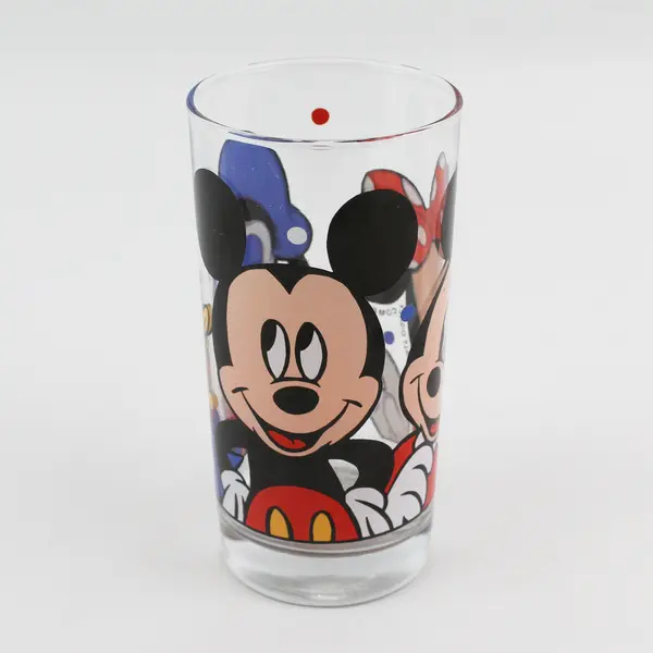 Vintage Anchor Hocking Walt Disney Juice Glass Mickey Minnie Donald Duck 5.5" 