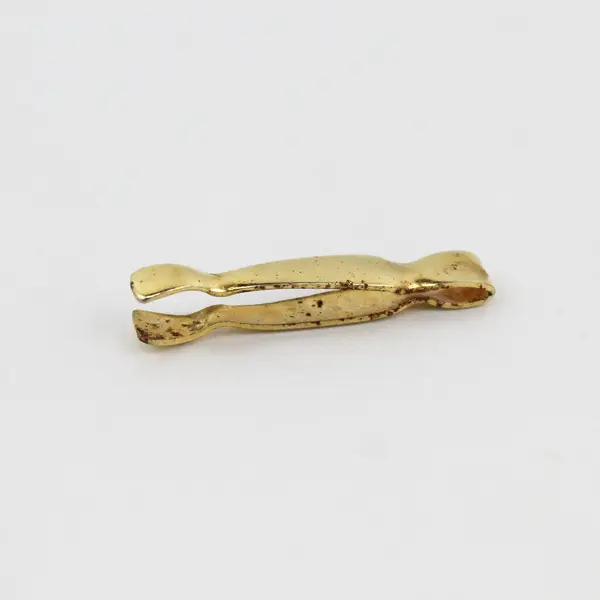 Vintage Celeste Glass And Brass Trinket or Pill Box
