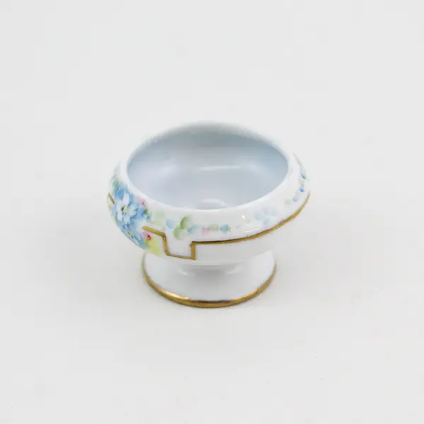 Lot of 3 Vintage Mismatched Small Glass and Ceramic Salt Cellars Dips Dishes
