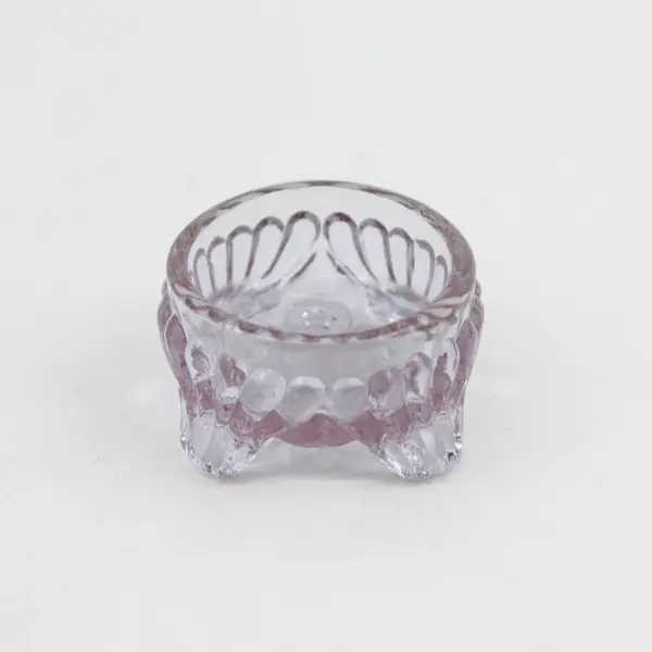 Lot of 3 Vintage Mismatched Small Glass and Ceramic Salt Cellars Dips Dishes