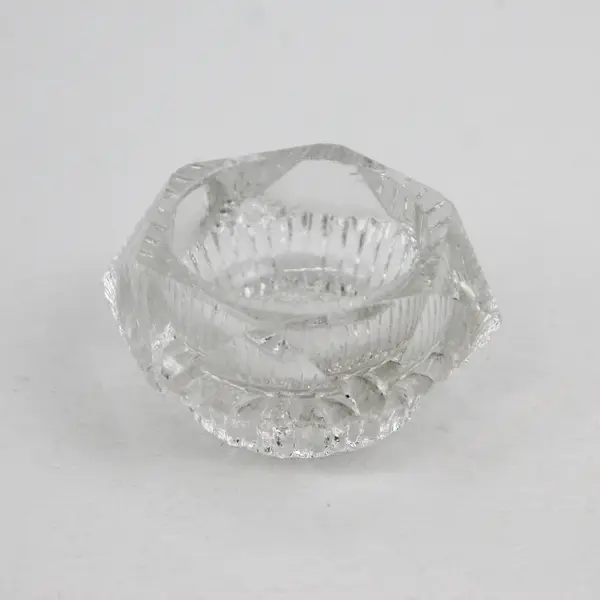 Lot of 3 Vintage Mismatched Small Glass and Ceramic Salt Cellars Dips Dishes