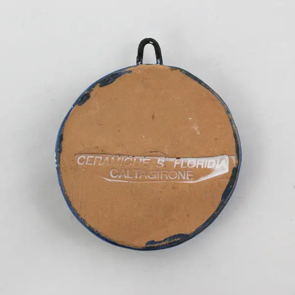 Caltagirone Ceramiche S. Floridia  Sun Wall Decoration Made In Italy 2.75"