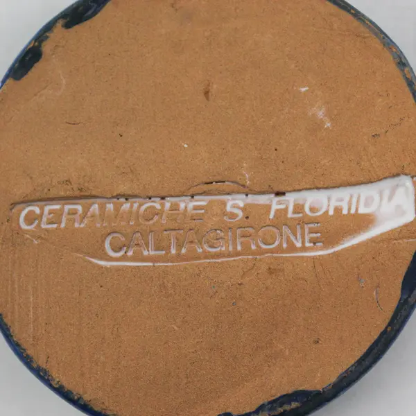Caltagirone Ceramiche S. Floridia  Sun Wall Decoration Made In Italy 2.75"