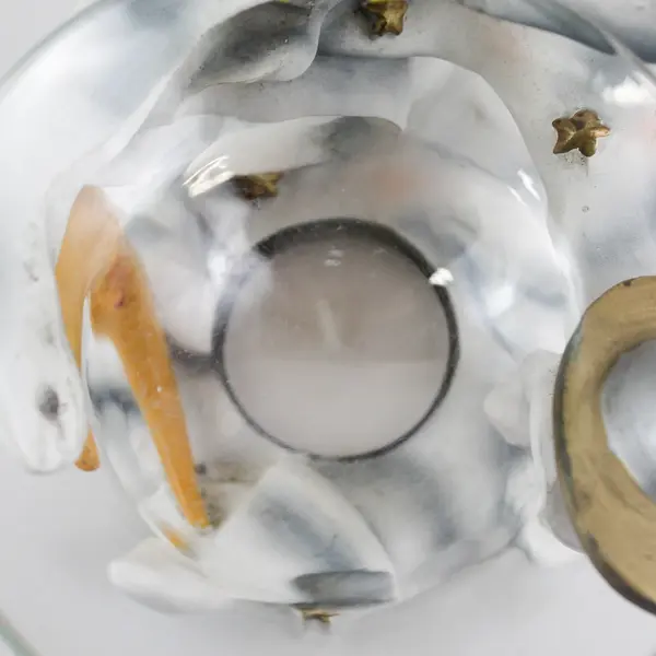 Celestial Sun Moon Saturn Glass And Resin Essential Oil Burner