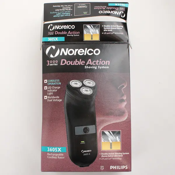 Norelco Double Action Shaving System 3605X - Open Box New