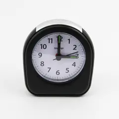 Black Sharp Travel Alarm Clock Model SPC844 With Glow In The Dark Hands