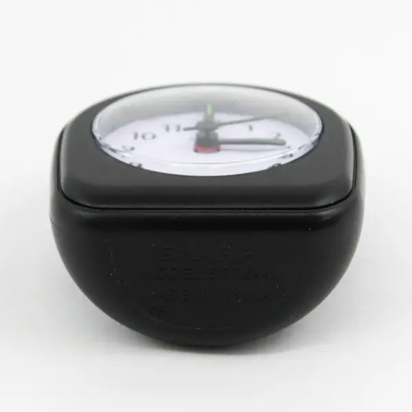 Black Sharp Travel Alarm Clock Model SPC844 With Glow In The Dark Hands