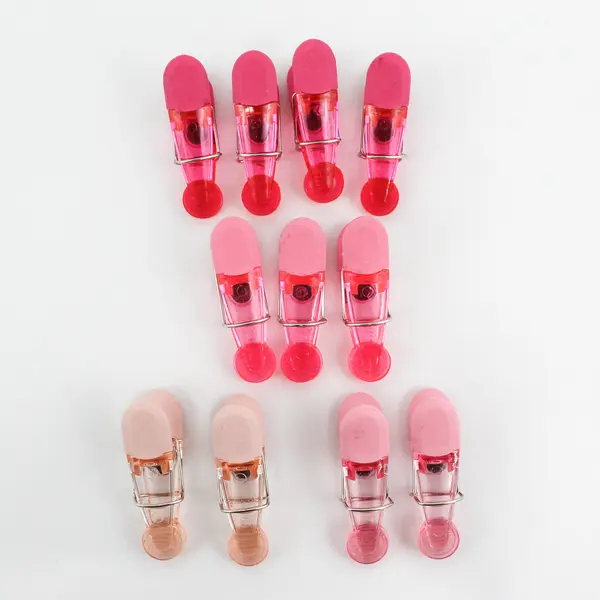 Lot Of 11 Pink Magnetic Bag Clips 