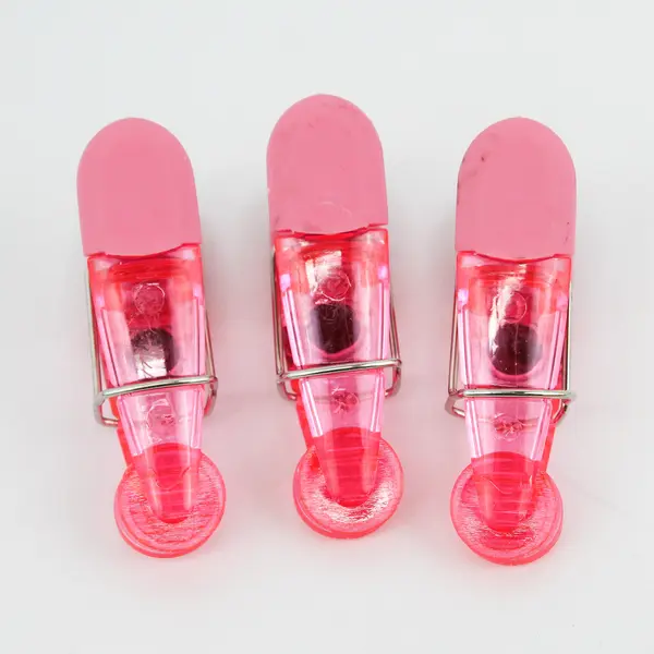 Lot Of 11 Pink Magnetic Bag Clips 