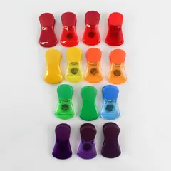 Lot of 14 Magnetic Bag Clips Assorted Colors