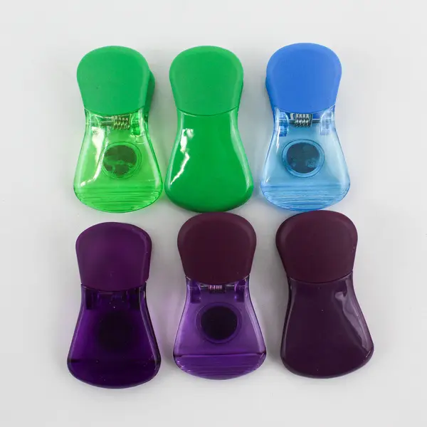 Lot of 14 Magnetic Bag Clips Assorted Colors