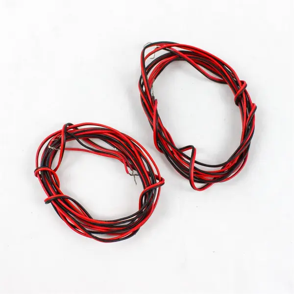 Red/Black 2-Conductor Automotive Speaker Wire Cable 5ft - Used Good