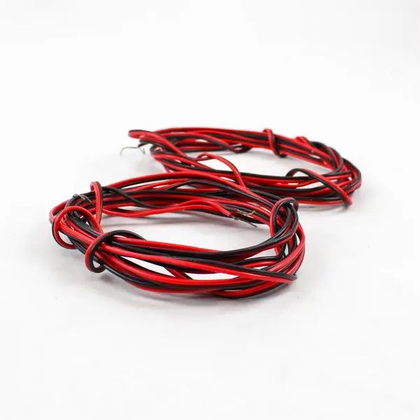 Red/Black 2-Conductor Automotive Speaker Wire Cable 5ft - Used Good