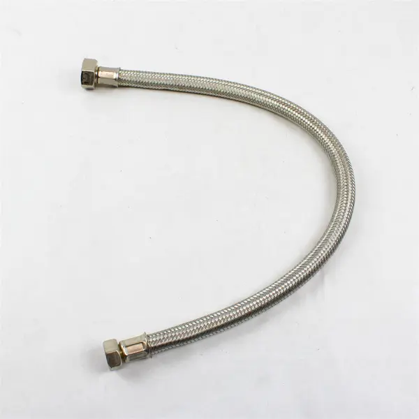 Stainless Steel Braided Water Supply Line 1in x 12in - Used