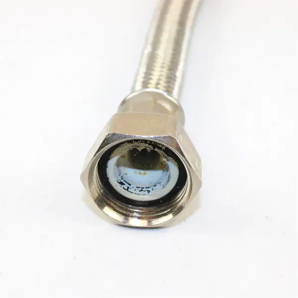 Stainless Steel Braided Water Supply Line 1in x 12in - Used
