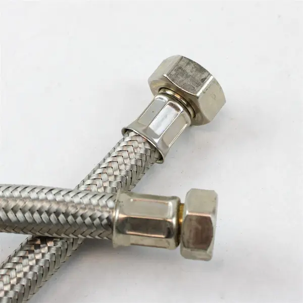 Stainless Steel Braided Water Supply Line 1in x 12in - Used