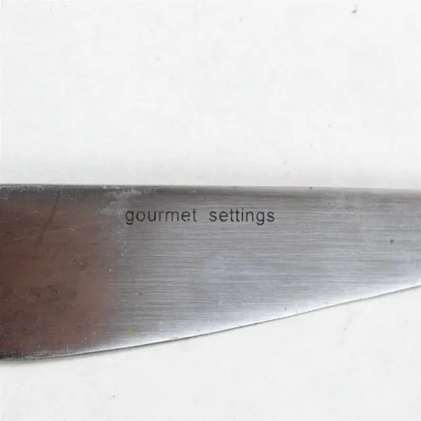 2 Stainless French Dinner Knives by Gourmet Settings in the Pattern Balance