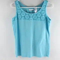 Liz Wear by Liz Claiborne Sky Blue Tank Top Women's Medium