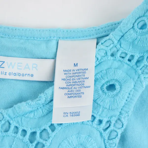 Liz Wear by Liz Claiborne Sky Blue Tank Top Women's Medium