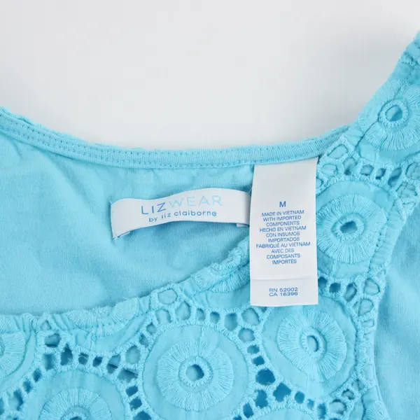 Liz Wear by Liz Claiborne Sky Blue Tank Top Women's Medium