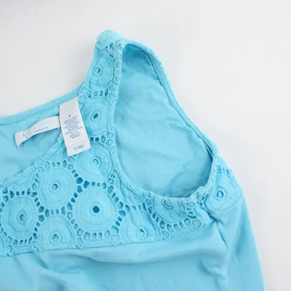 Liz Wear by Liz Claiborne Sky Blue Tank Top Women's Medium