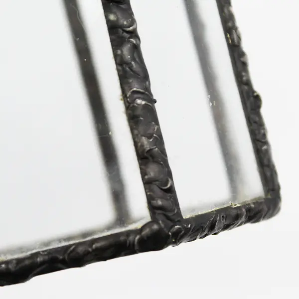Handmade Metal And Glass Octagon Votive Candle Holder 3.75"