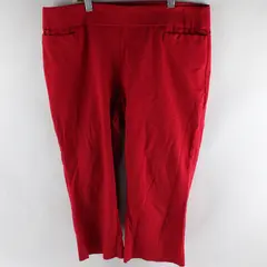 Briggs Bright Red Pull-On Capris Women's Size 10
