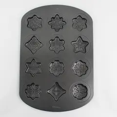 Wilton Christmas Snowflake and Star Cookie Mold Pan 11" x 16.5"