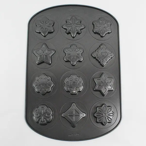 Wilton Christmas Snowflake and Star Cookie Mold Pan 11" x 16.5"