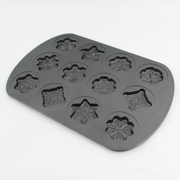Wilton Christmas Snowflake and Star Cookie Mold Pan 11" x 16.5"