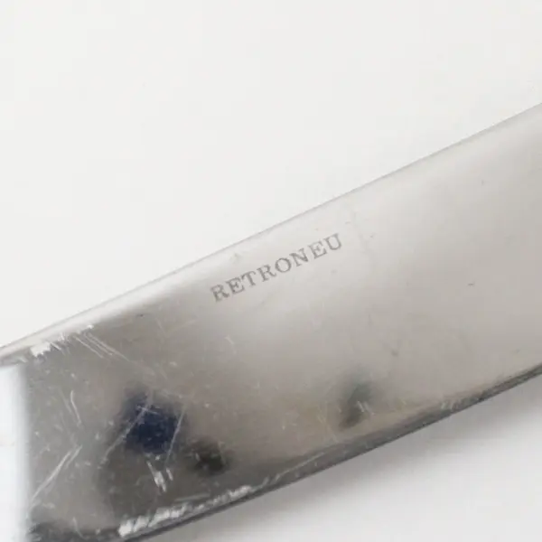 Lot of 2 Retroneu Cobble Stainless Steel 9" Dinner Knives