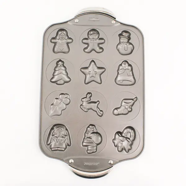  NORPRO Non-Stick Aluminum Christmas Cookie  Mold 18.5" X 11" 
