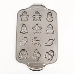  NORPRO Non-Stick Aluminum Christmas Cookie  Mold 18.5" X 11" 