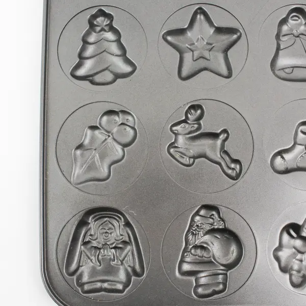  NORPRO Non-Stick Aluminum Christmas Cookie  Mold 18.5" X 11" 