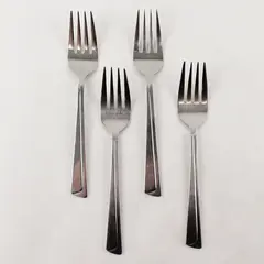 Lot of 4 Retroneu Concept Stainless Steel Salad Forks 6.5"