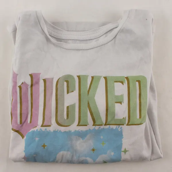 Wicked Short-Sleeved White T-Shirt Girls' Medium 7/8