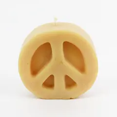 Peace Blossom Candles Beeswax Peace Sign Candle