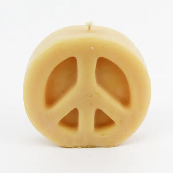 Peace Blossom Candles Beeswax Peace Sign Candle