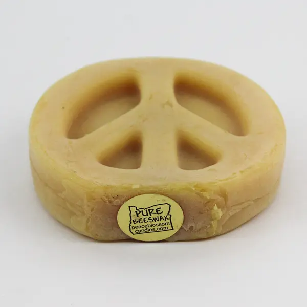 Peace Blossom Candles Beeswax Peace Sign Candle