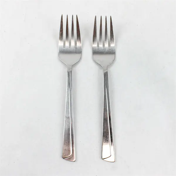 Lot of 2 Retroneu Concept Stainless Steel Salad Forks 6.5"