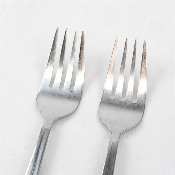 Lot of 2 Retroneu Concept Stainless Steel Salad Forks 6.5"