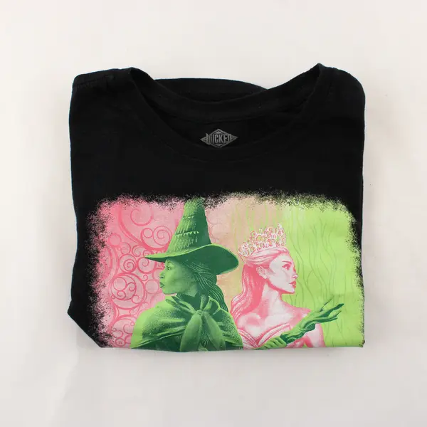 Wicked Black Short-Sleeved Graphic T-Shirt Girls' Medium