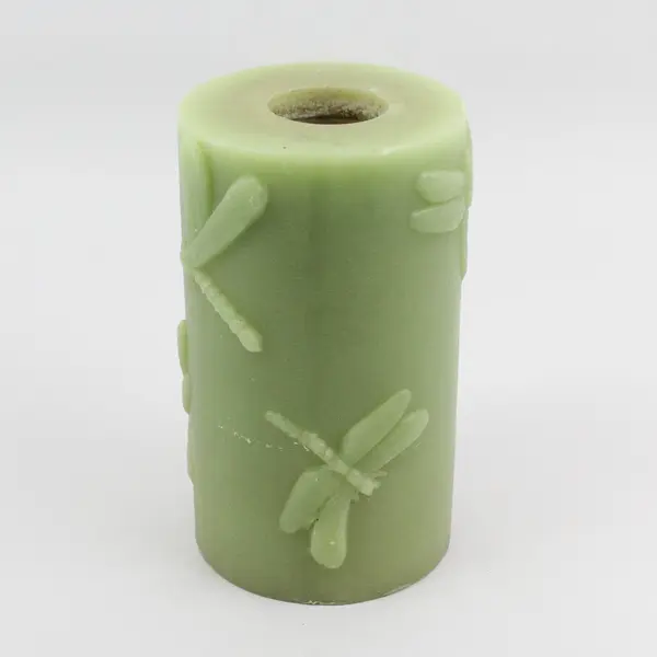 Zodak 7" Green Dragonfly Pillar Candle