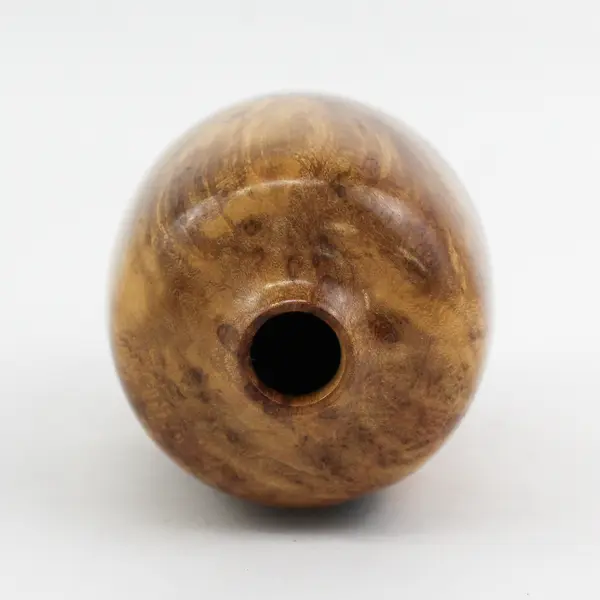 Handmade maple Burl Bud Vase Signed