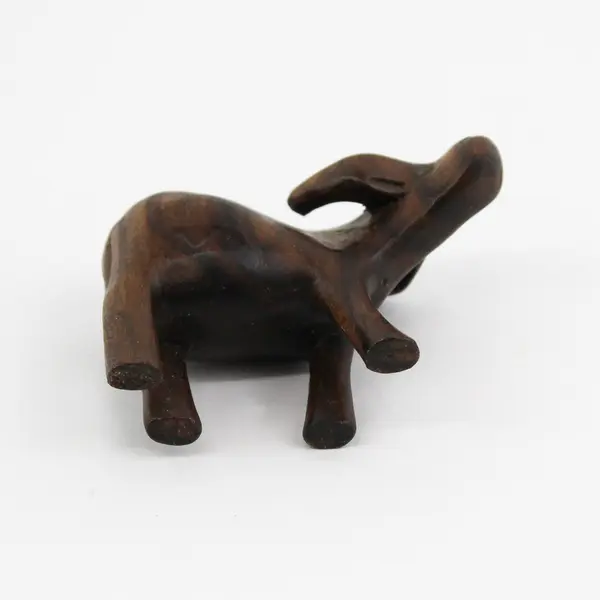 VTG Hand Carved Wood Miniature Water Buffalo Sculpture/Figurine 1 1/2” x 2 1/2”